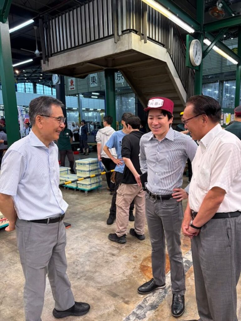 JA佐久浅間と共に大田青果市場へトップセールス